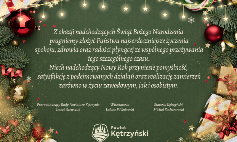 Życzenia z okazji Świąt Bożego Narodzenia