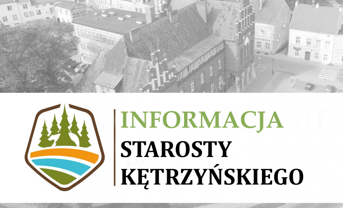 Informacja Starosty Kętrzyńskiego z dnia 23 czerwca 2026 r. w sprawie ewidencji gruntów i budynków.