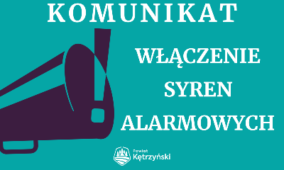 Komunikat włączenie syren alarmowych