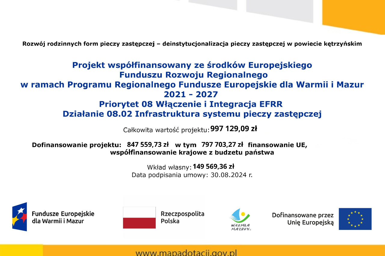 Informacja o dofinansowania
